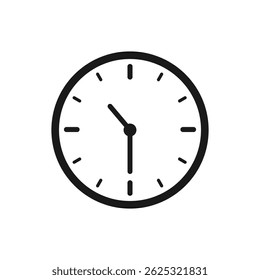 clock isolated on white background. stock illustration