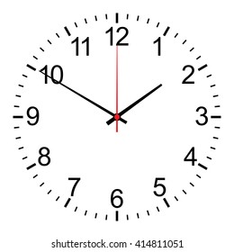 clock  isolated on white vector
