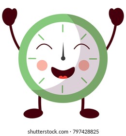 clock kawaii icon image 