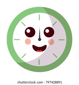 clock kawaii icon image 