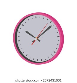 Clock, Kindergarten Isolated Vector Illustration
