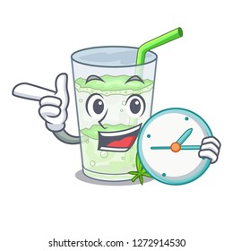 With clock Lassi juice bhang in botlo character