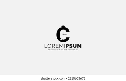 Reloj con letra C Inspiración en el diseño del logotipo