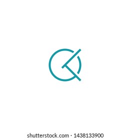 clock letter c logo vector