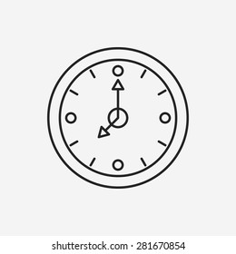 clock line icon