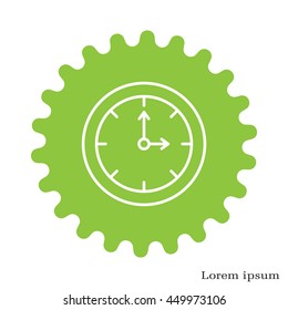 Clock line icon