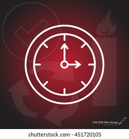 Clock line icon