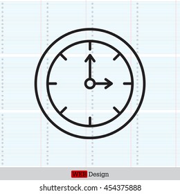 Clock line icon