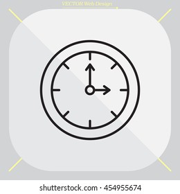 Clock line icon