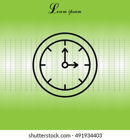 Clock line icon