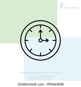 Clock line icon