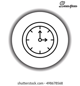 Clock line icon