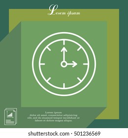 Clock line icon