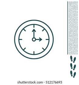 Clock line icon