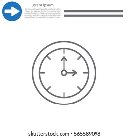 Clock line icon
