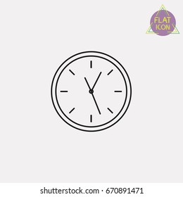 clock line icon