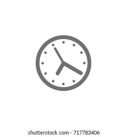 Clock Line Icon Black White Linear Stock Vector (royalty Free 