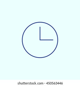 Clock Line icon. Eps-10.