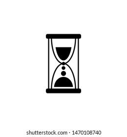 Clock line icon isolated on white background. Black and white simple watches. Time concept. Vector illustration