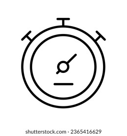ilustración de icono de línea de reloj 