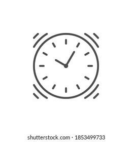 Clock line icon or time concept