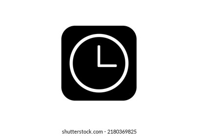 Icono de línea de reloj, símbolo de tiempo. Trazo editable. ilustración simple concepto móvil icono de línea de aplicación y diseño web