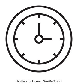 Uhrzeigersymbol. Vektorgrafik.