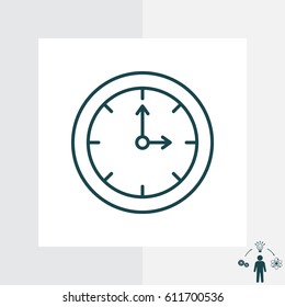 Clock line icon. vector illustration