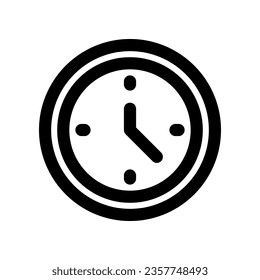 icono de la línea de reloj. icono vector para tu sitio web, móvil, presentación y diseño de logotipo.
