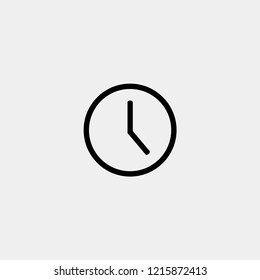 Clock line icon. Watch icon