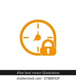 clock lock  icon