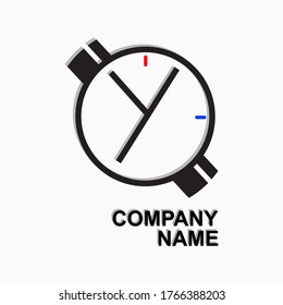 El diseño del logotipo del reloj puede utilizarse como símbolos, logotipos, disposición, fondo