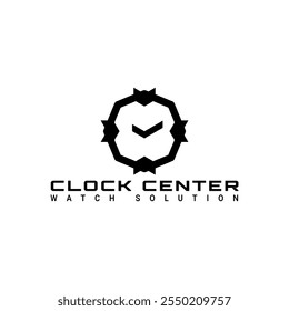  clock logo design for company or etc