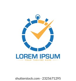 clock logo design creative logo