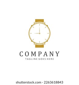 Diseño plano con logotipo de reloj. Símbolo de la pieza de tiempo o alarma.
