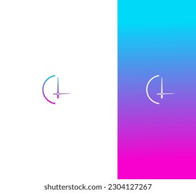 Icono del logotipo del reloj - plantilla de diseño de la ilustración vectorial