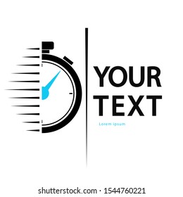 clock logo, icon , time outline icon isolated on white background.
