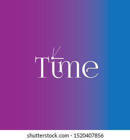 Clock Logo, logo illustration Simple design.
