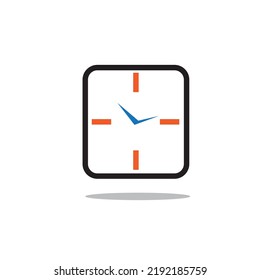 Clock logo or minimalist clock illustration