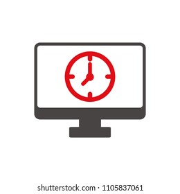 Clock Logo. Time icon. Period symbol. Vector eps 08.