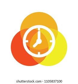 Clock Logo. Time icon. Period symbol. Vector eps 08.
