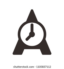 Clock Logo. Time icon. Period symbol. Vector eps 08.