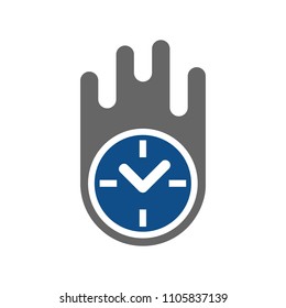 Clock Logo. Time icon. Period symbol. Vector eps 08.