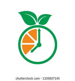 Clock Logo. Time icon. Period symbol. Vector eps 08.