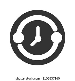 Clock Logo. Time icon. Period symbol. Vector eps 08.