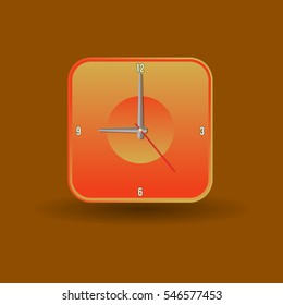 clock logo with variation color