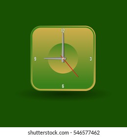 clock logo with variation color