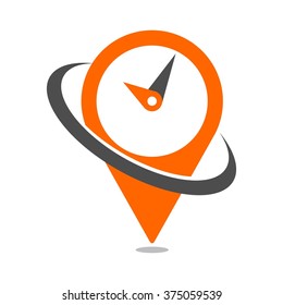 Clock Logo Vector.