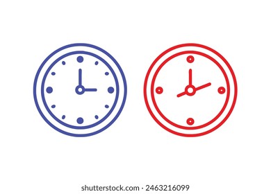 Clock logo vector and design 