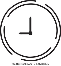 clock logo vector design. vector design. inspirational design
